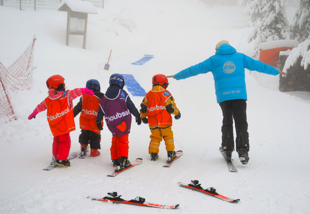 Cours de ski collectifs initiation