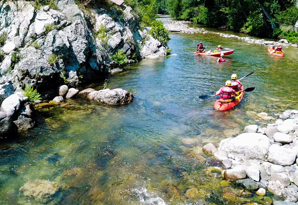 Kayaking en Corse